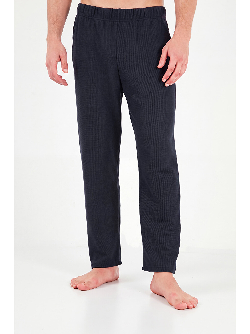 Gri Ultra Soft Minimal Nakışlı Uzun Kollu Pijama Takımı 6575009-5