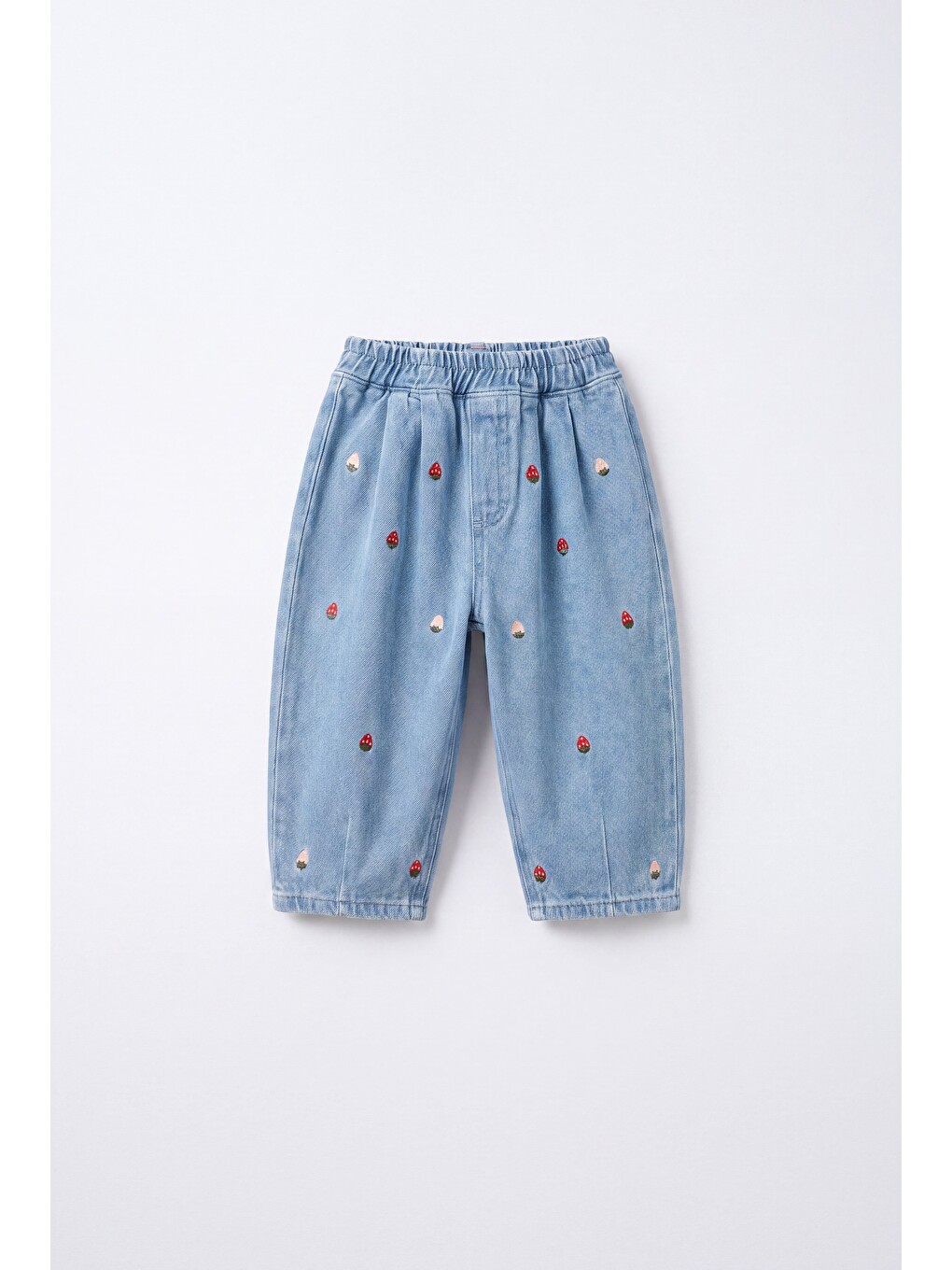 Kız Çocuk Mavi Denim Pantolon