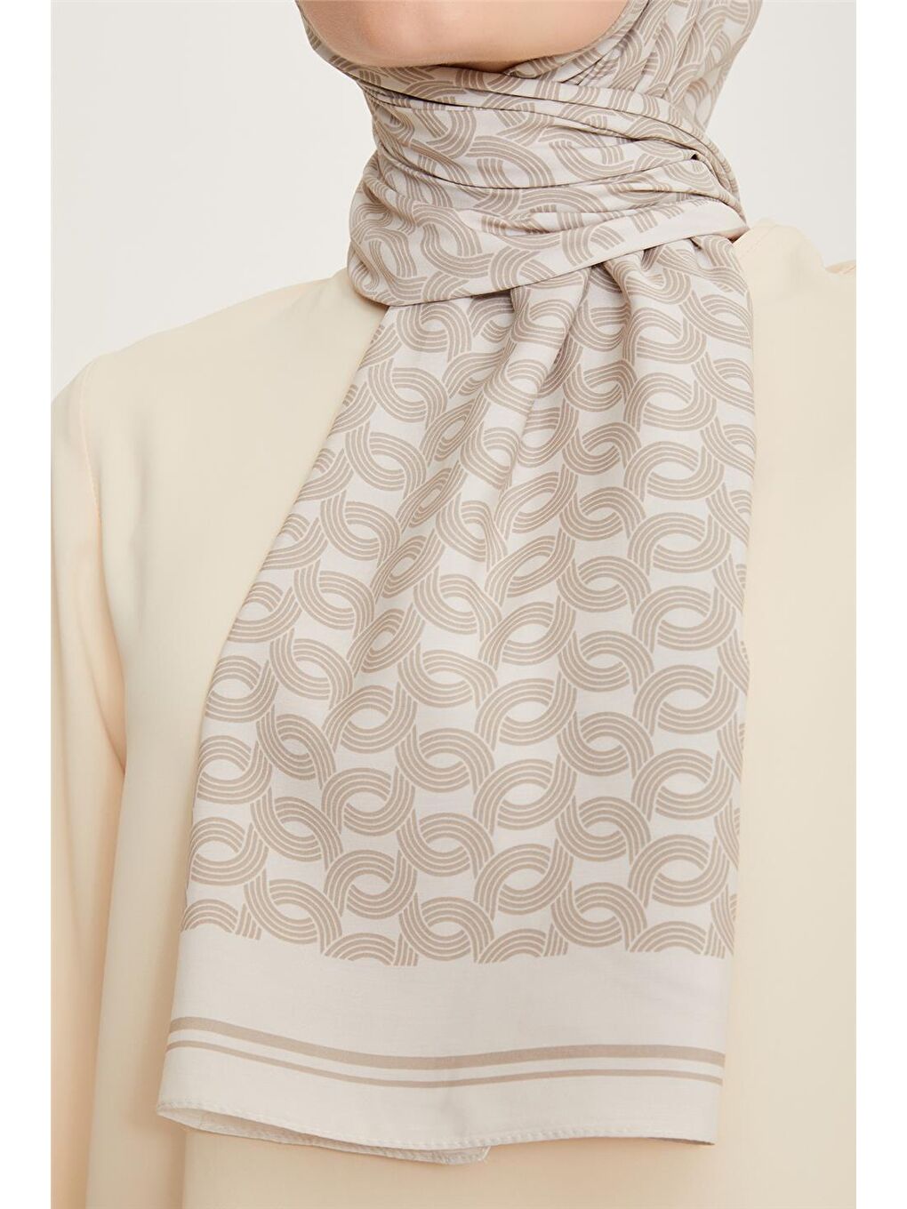 Beyaz Trend Defne Şal 5772-2 10 10-1