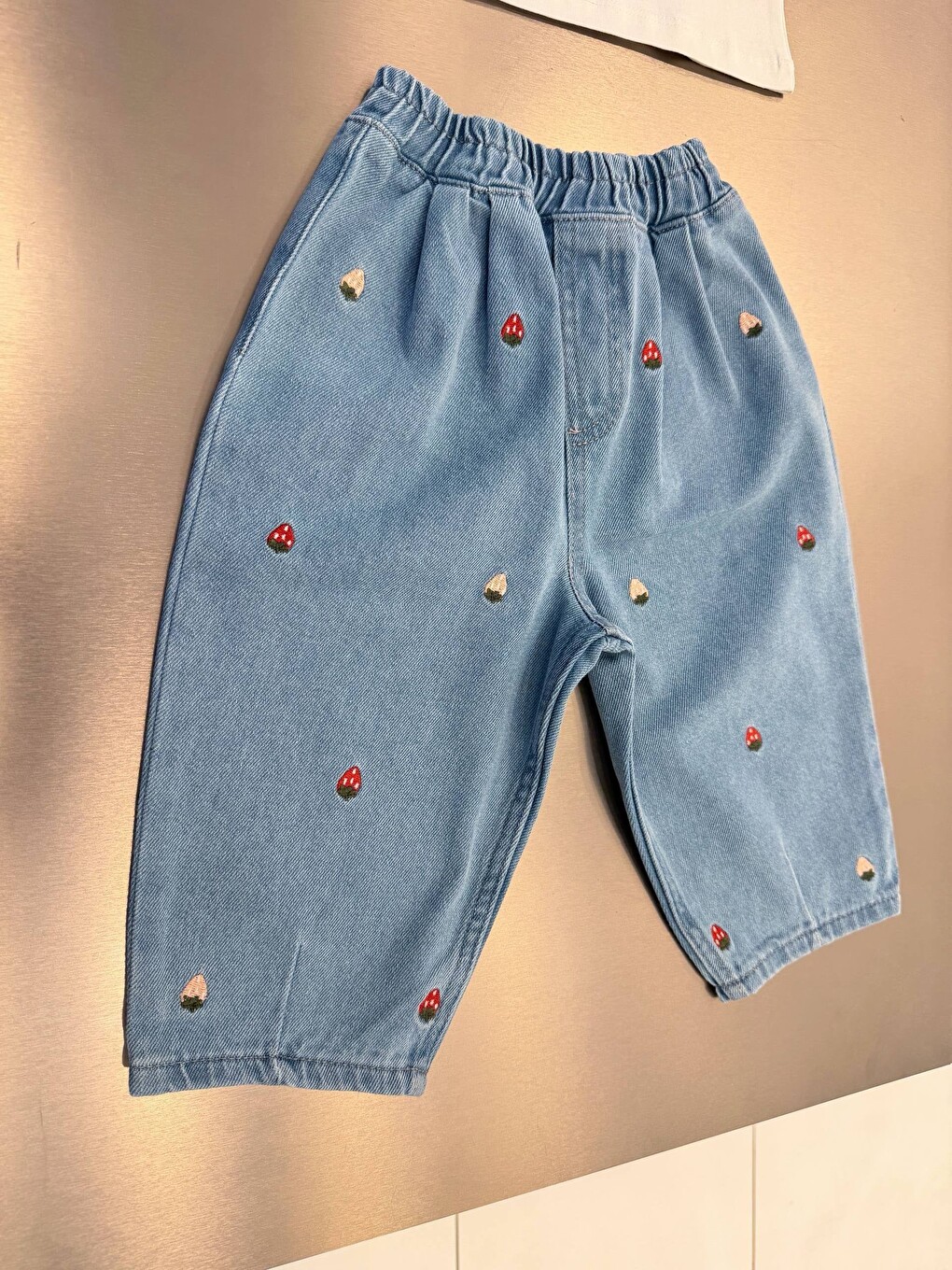 Kız Çocuk Mavi Denim Pantolon-1