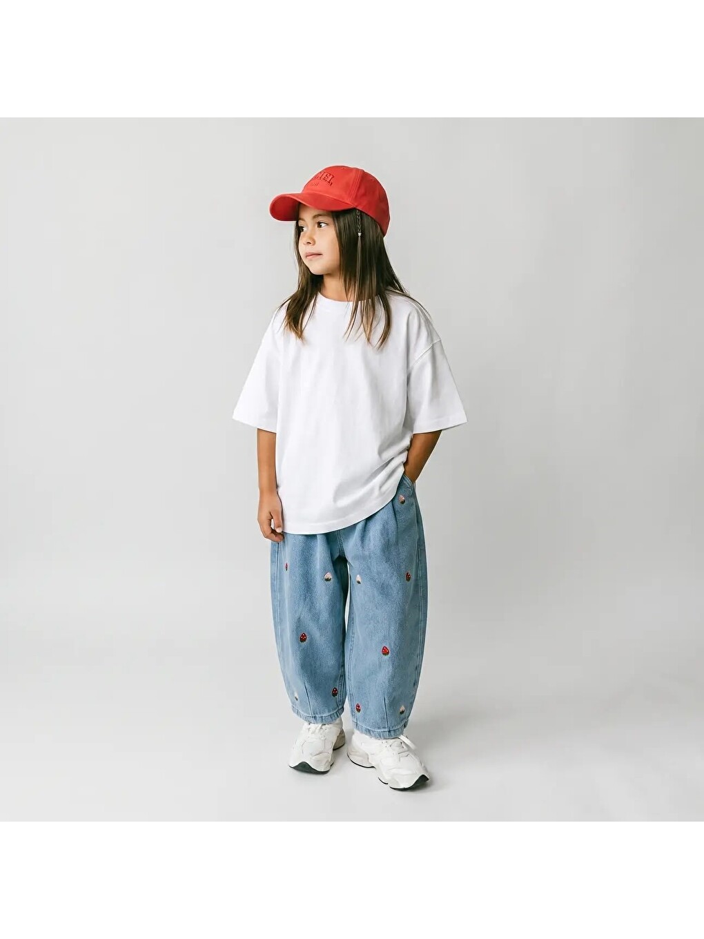 Kız Çocuk Mavi Denim Pantolon-2