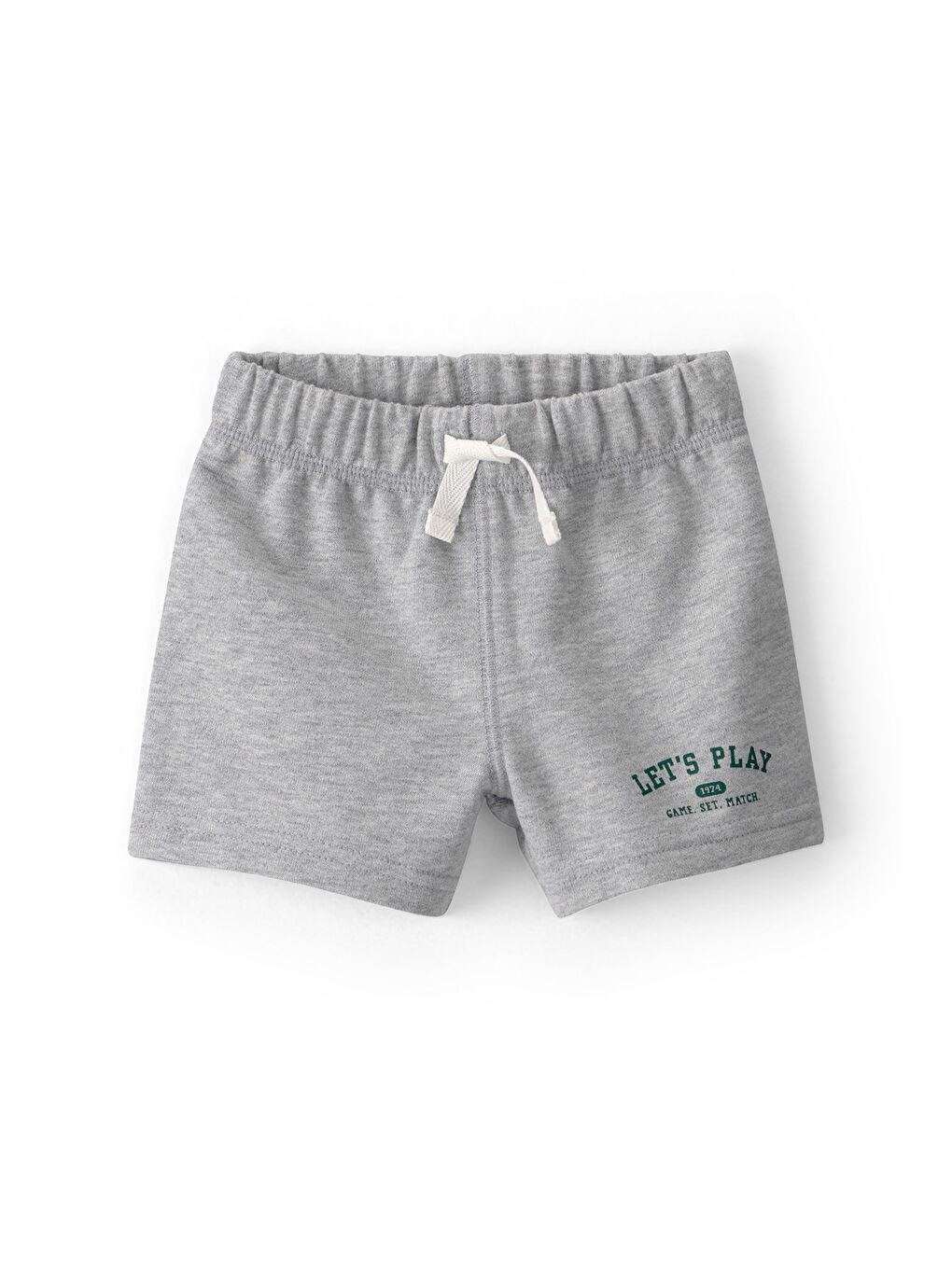 Erkek Bebek Body Şort Set 3 Ay-24 Ay Gri-1