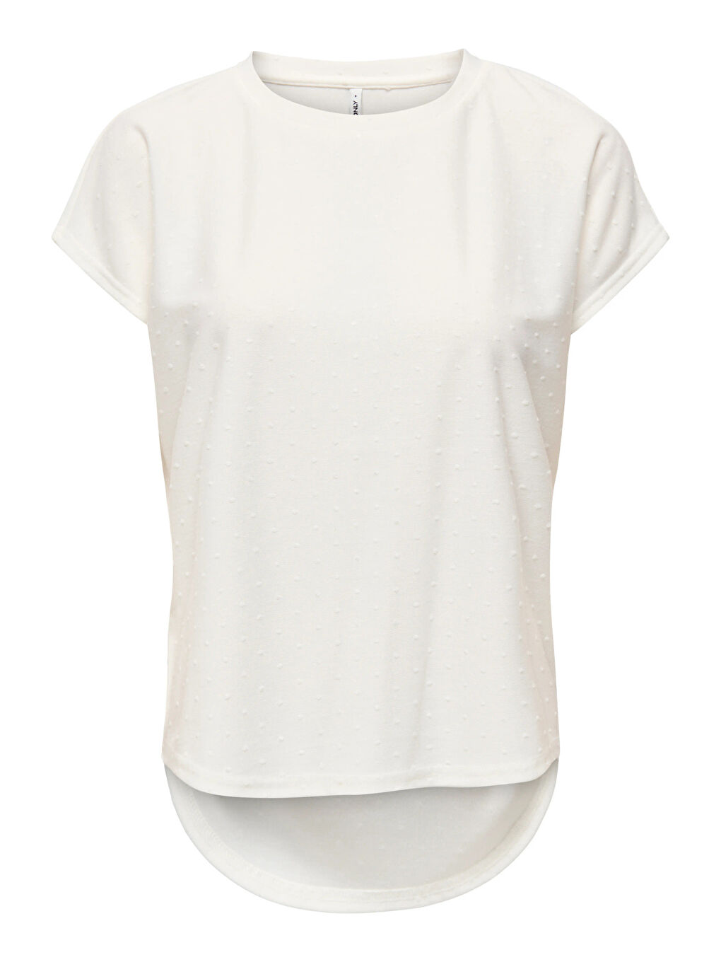 Ekru Onlmolly Relaxed Fit Bisiklet Yaka Kadın T Shirt 15368563-4