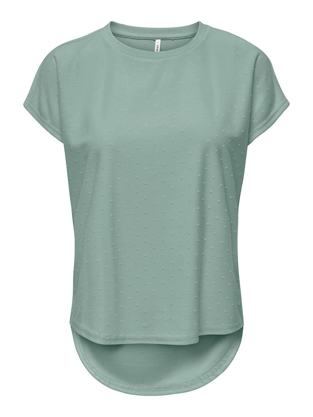 Yeşil Onlmolly Relaxed Fit Bisiklet Yaka Kadın T Shirt 15368563-2