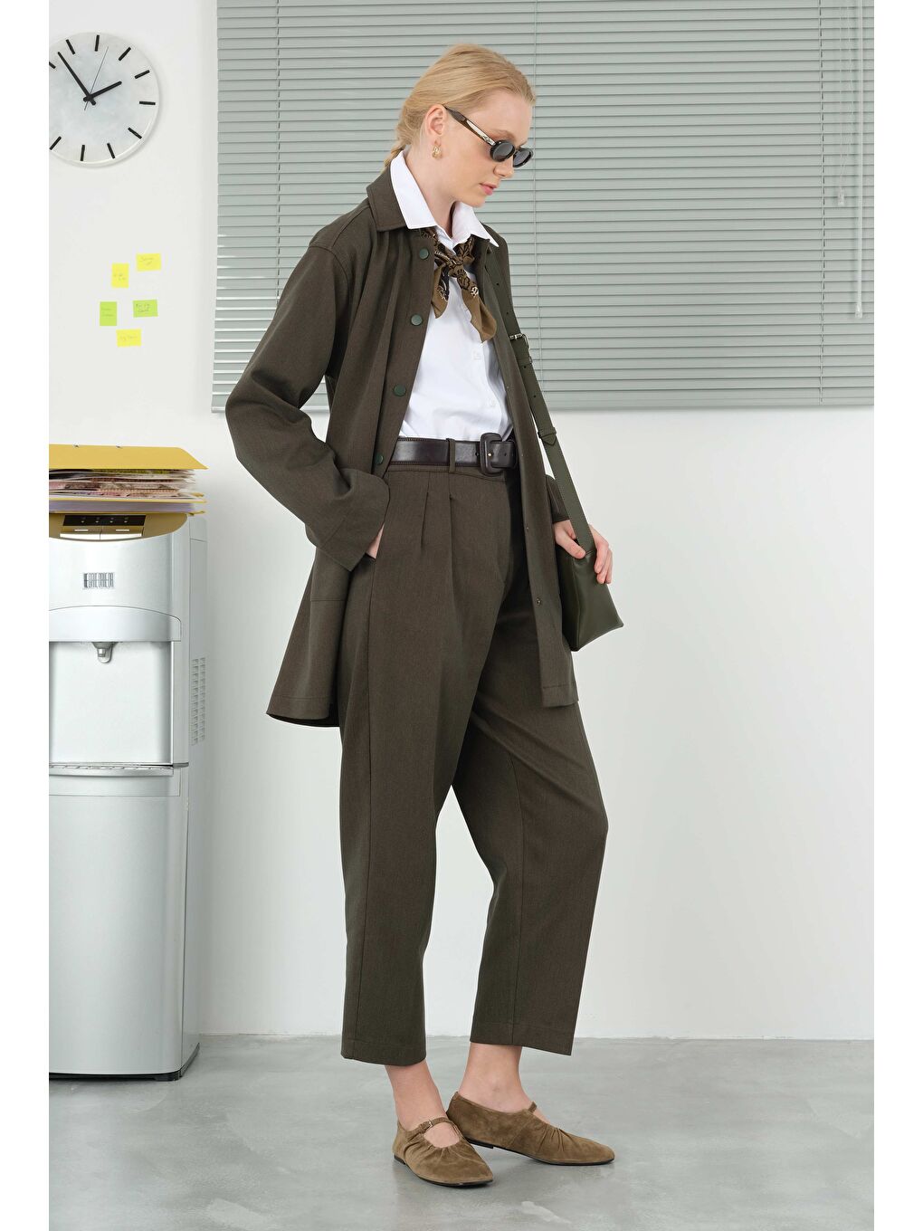 Gömlek Yaka Ceket Orman Yeşili-3