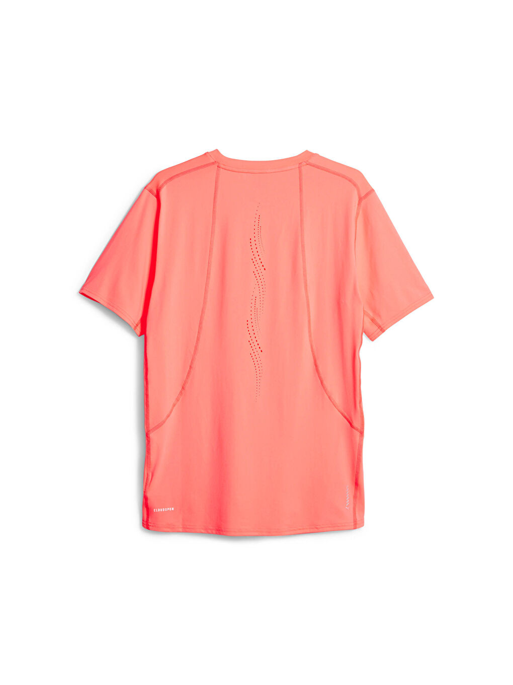 Kırmızı Cloudspun Erkek Kısa Kollu Koşu Tişört-1