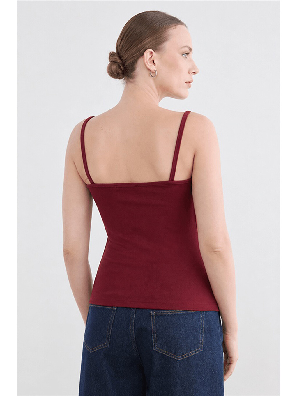 Bordo Regular Fit Yuvarlak Yaka Atlet 26Y0702K1-3