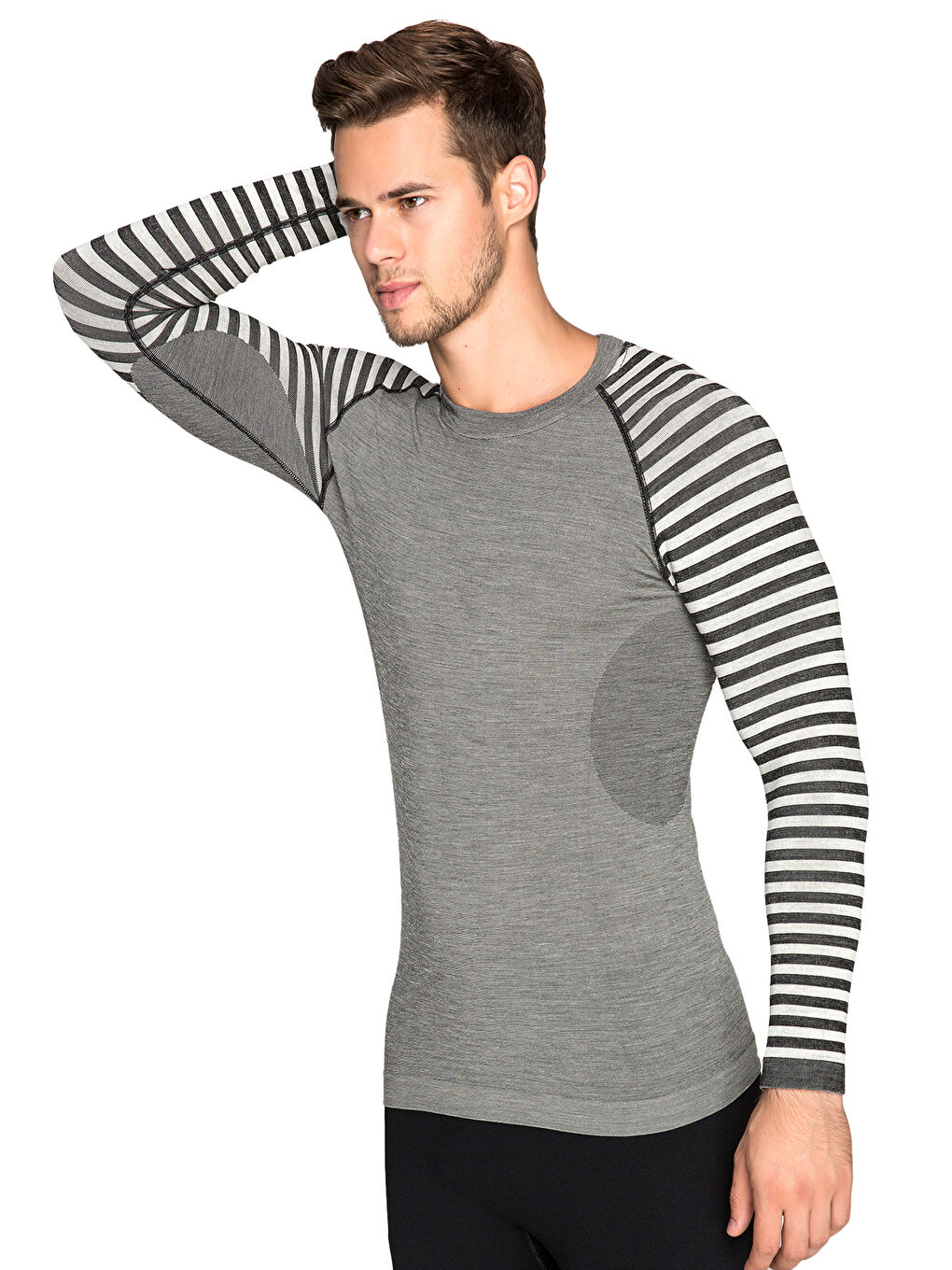 Ekru Ultimate Merıno Erkek Seamless Termal Tişört-2