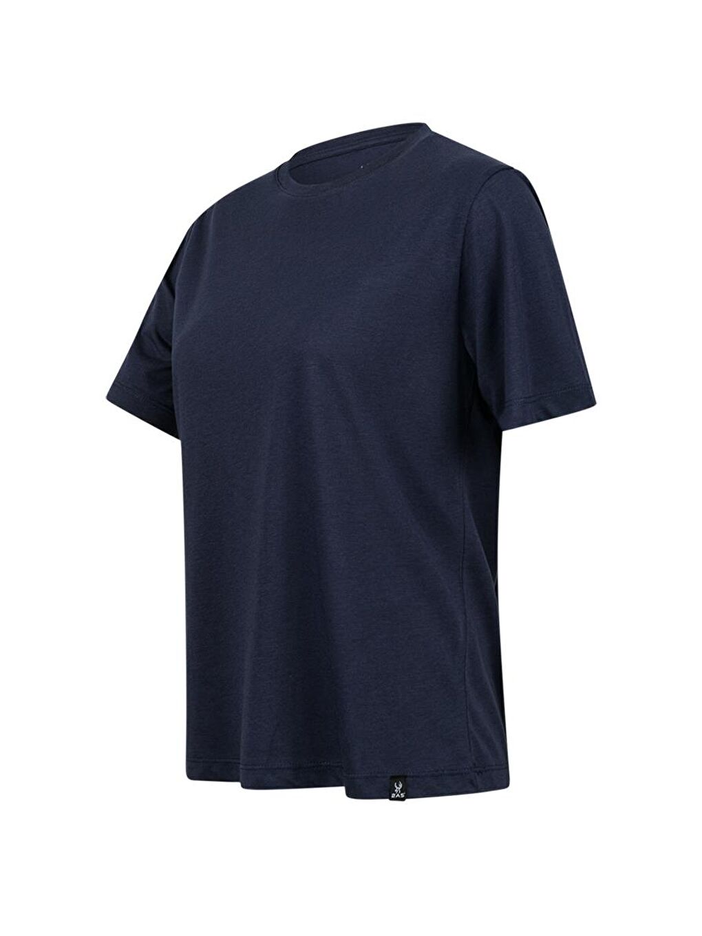 Lacivert Alexa Kadın Bisiklet Yaka T-shirt-1