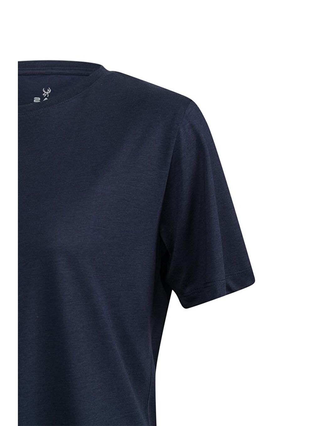 Lacivert Alexa Kadın Bisiklet Yaka T-shirt-2