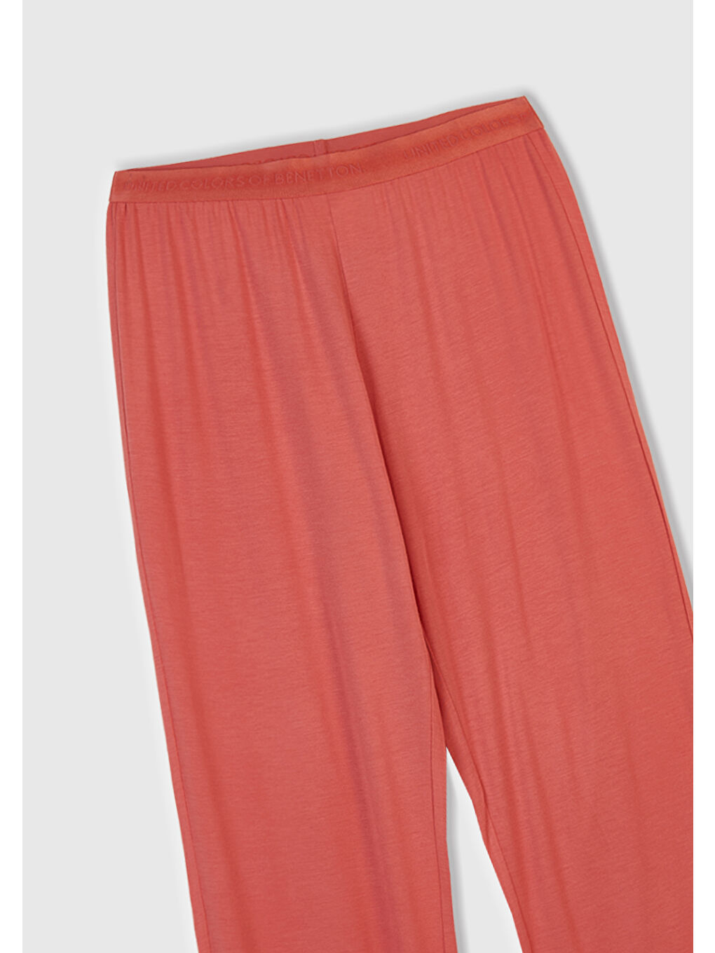 Kadın Mercan Modal Karışımlı Beli Logolu Pijama Altı-1