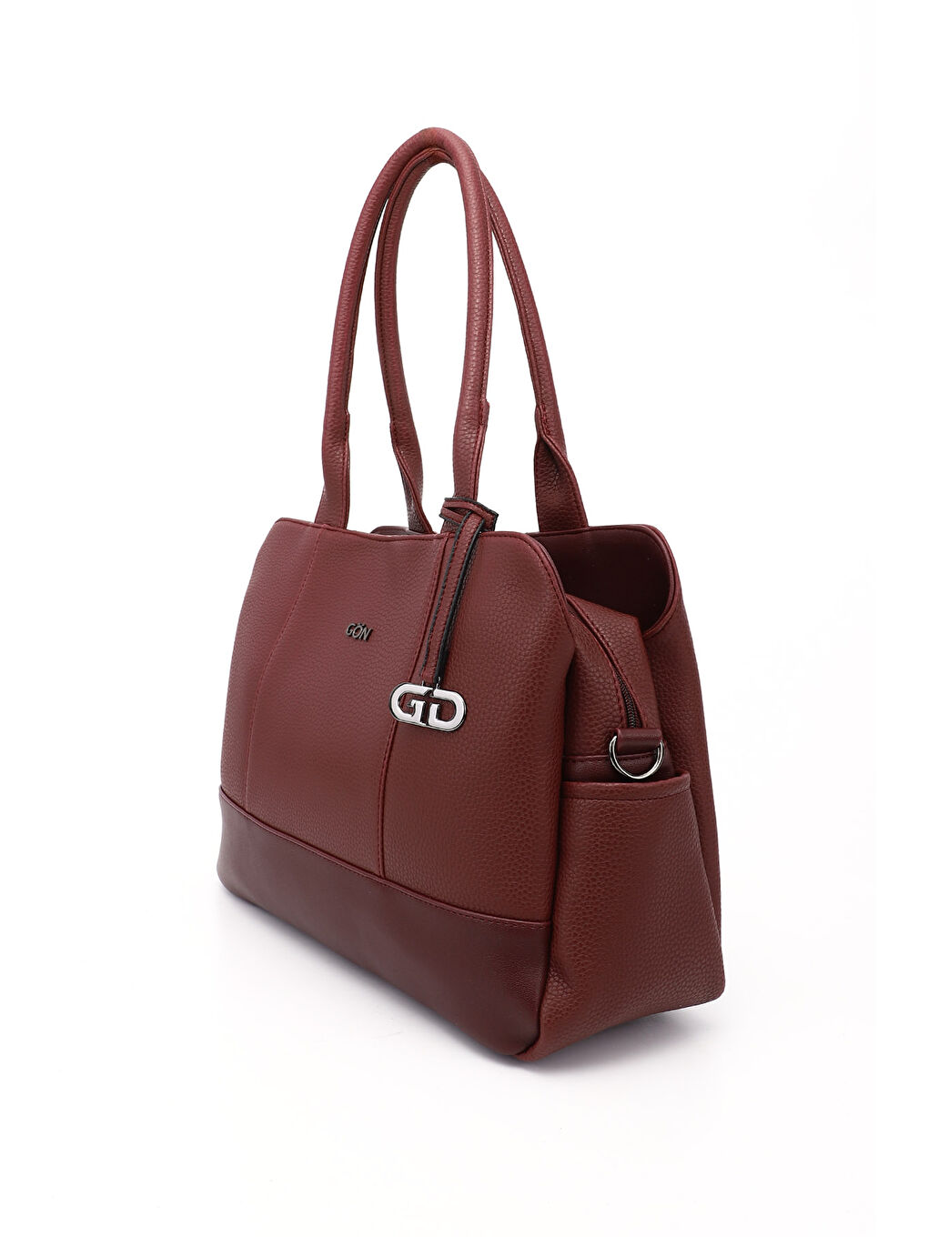 Bordo Kadın AÇIK BORDO Uzun Askılı El ve Omuz Çantası-2