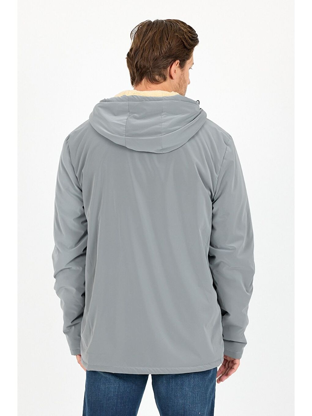 Gri Vibes x Avmteks Kürklü Kapüşon Detaylı Mont 001-4