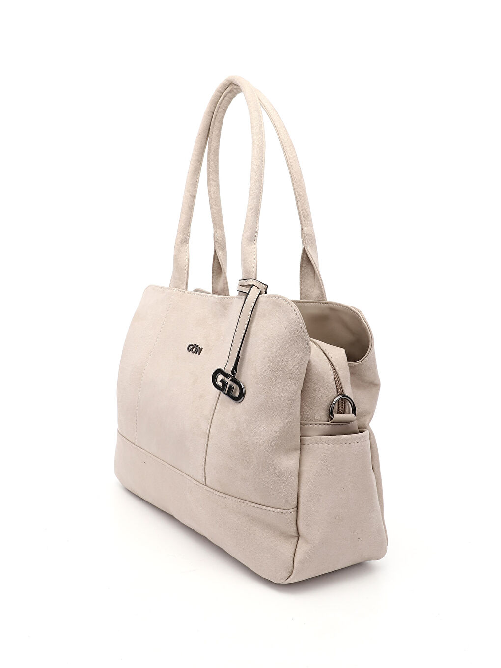 Bej Kadın BEJ Uzun Askılı El ve Omuz Çantası-2