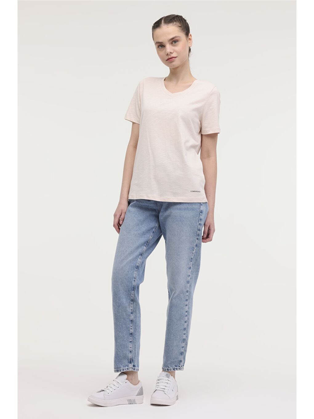 Pembe WB FLAMLI 11SSB101 4FX KIRLI PEMBE Kadın Kısa Kol T-Shirt-2