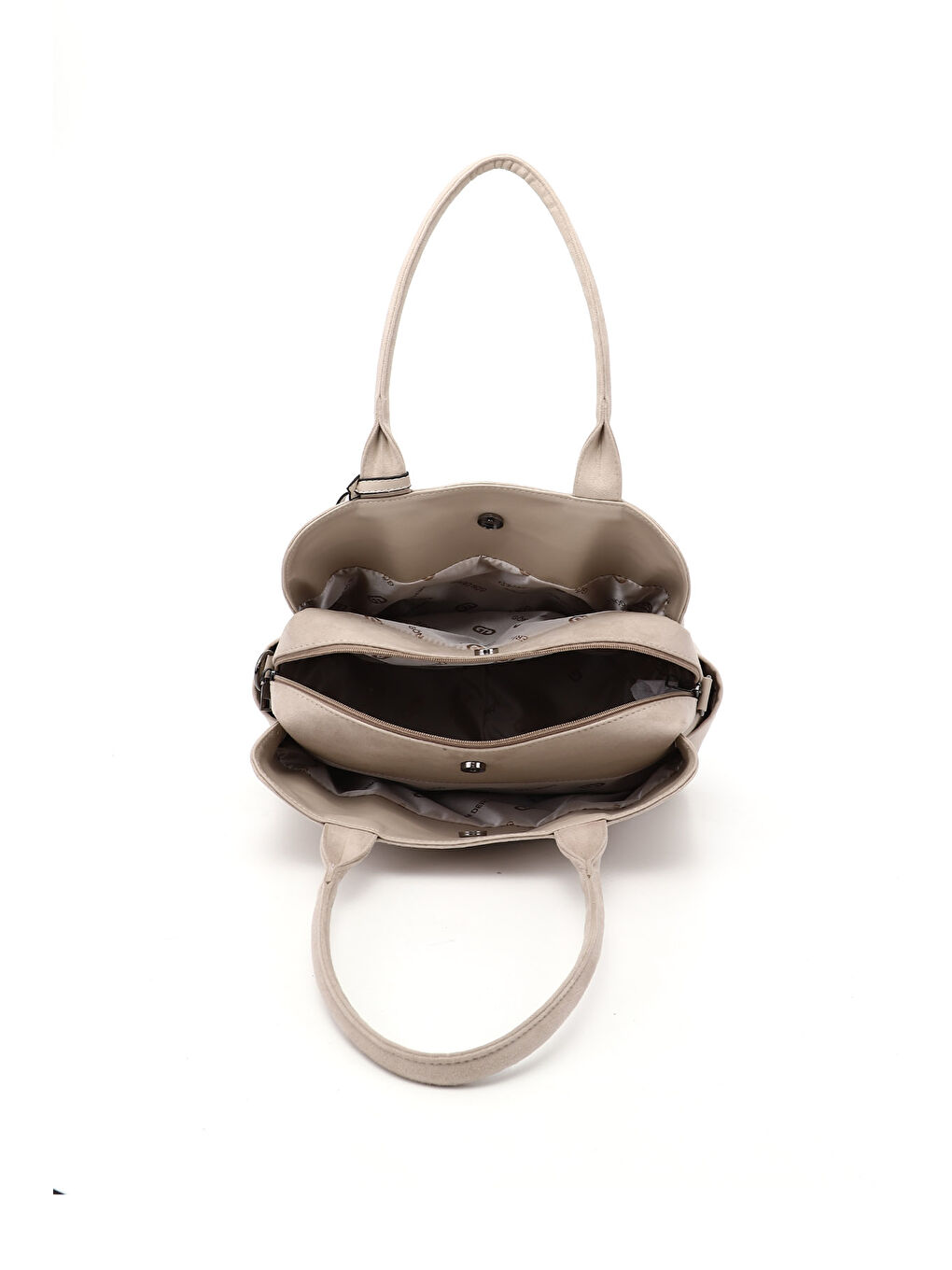 Bej Kadın BEJ Uzun Askılı El ve Omuz Çantası-4