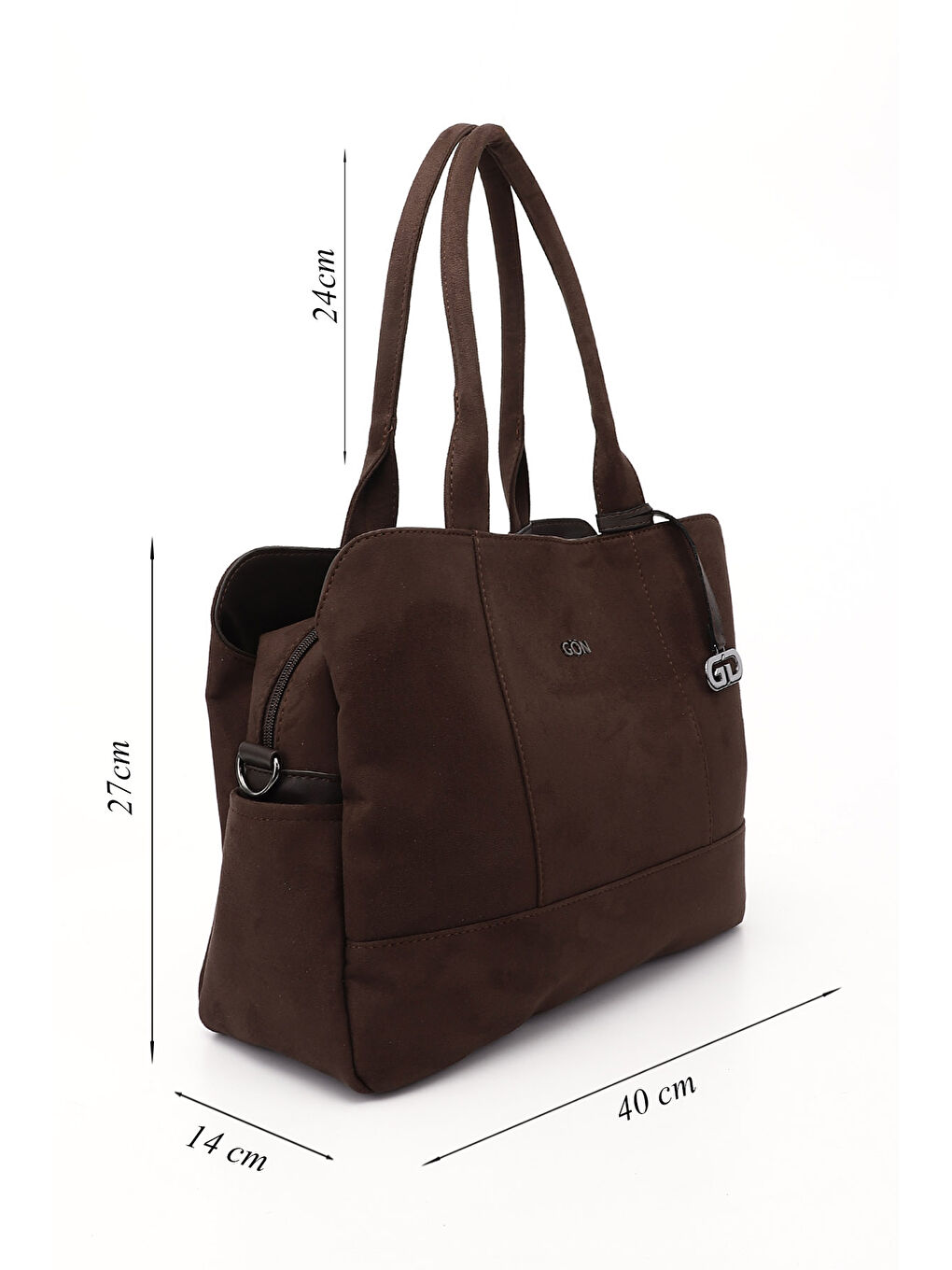 Kahverengi Kadın AÇIK KAHVERENGİ Uzun Askılı El ve Omuz Çantası-1