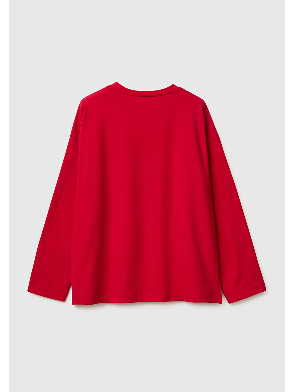 Kadın Kırmızı Xmas Baskılı Pijama Üstü-1