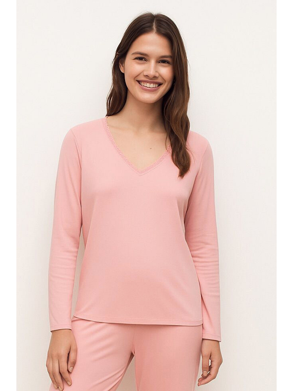 Kadın Silver Pijama Üstü Pembe