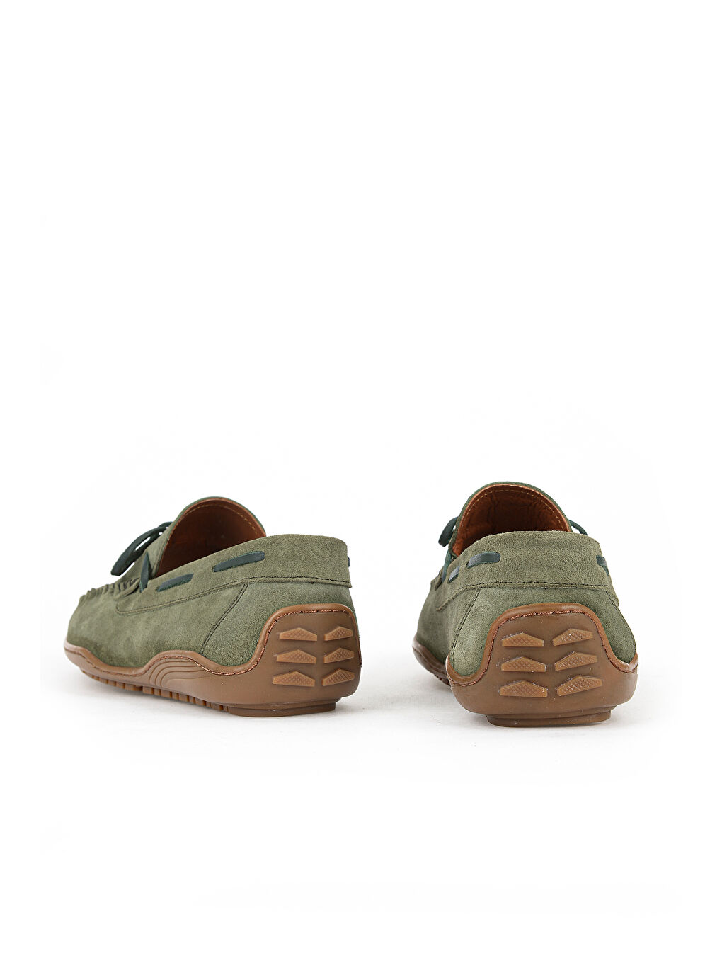 Erkek Hakiki Deri Günlük Ayakkabı 1611064Z041 Yeşil-2