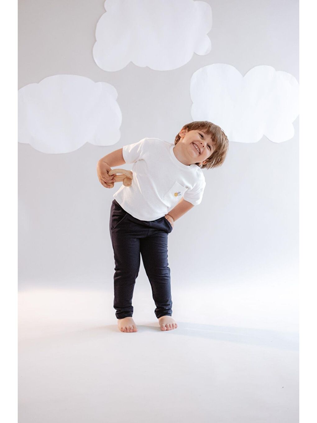 Erkek Çocuk Düz Paça Eşofman Altı 762 Lacivert-3