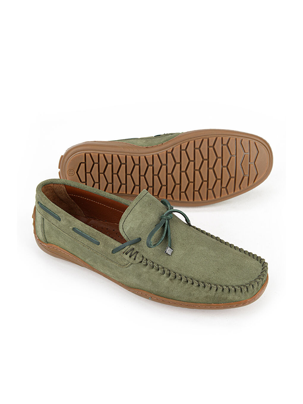 Erkek Hakiki Deri Günlük Ayakkabı 1611064Z041 Yeşil-3