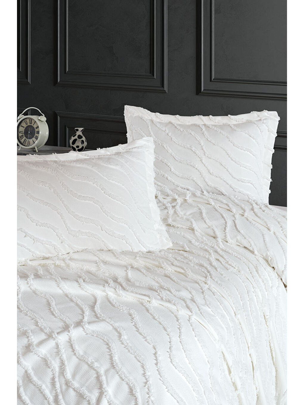 Ekru Verona Yatak Örtüsü Tek Kişilik (180x240 cm) Krem-2