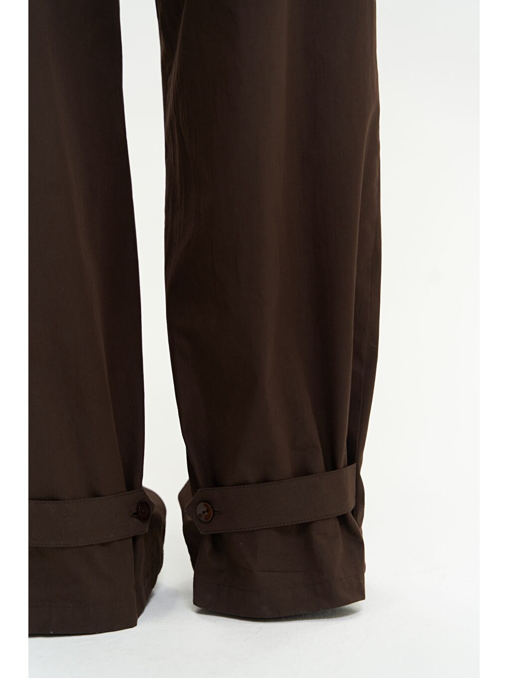 Kahverengi Olney Kemer Detay Uzun Kahve Tulum-7