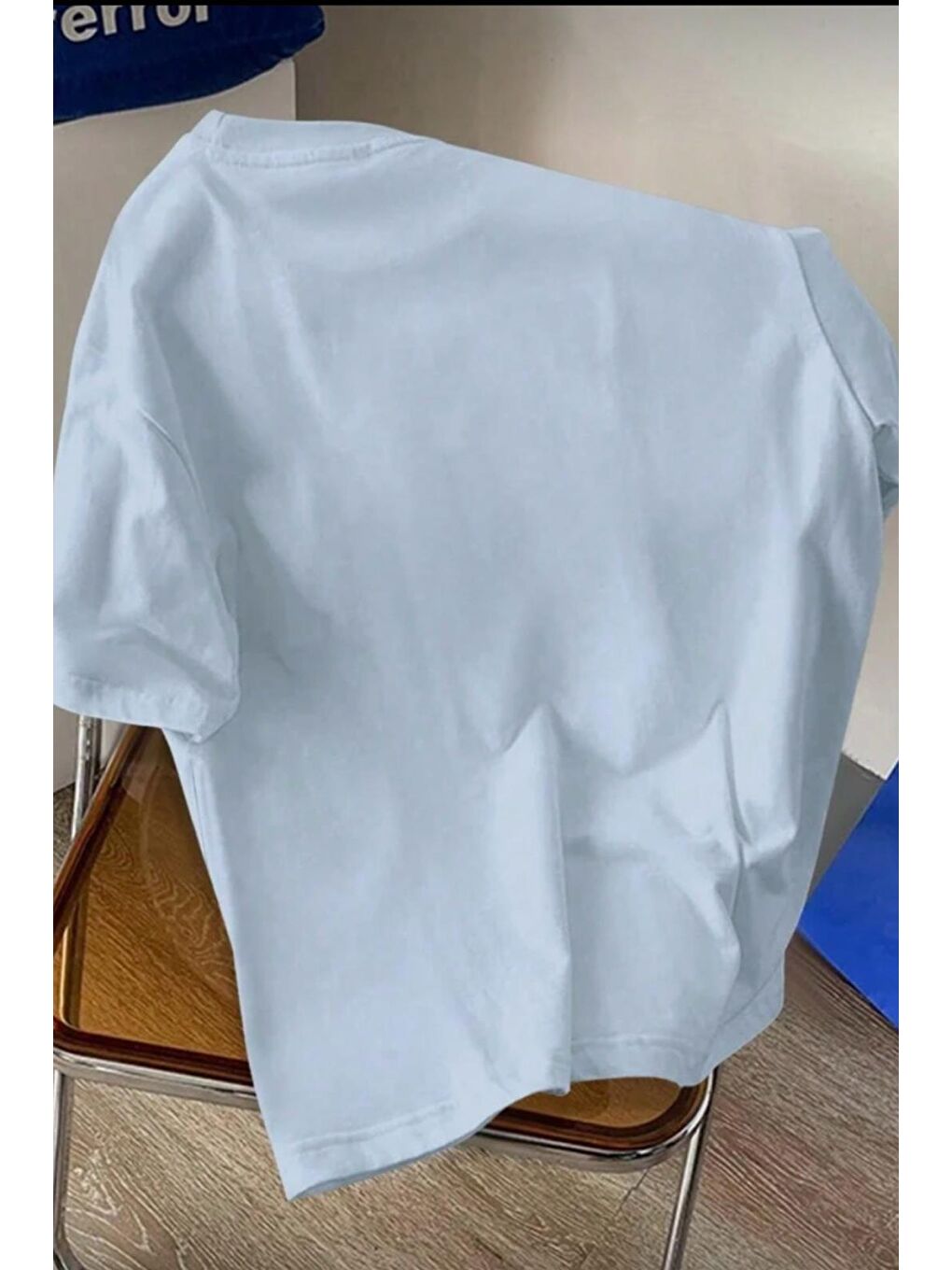 Turkuaz Cepte Panda Baskılı Oversize Unisex Pamuklu Tişört Battal Büyük Beden Tshirt-2