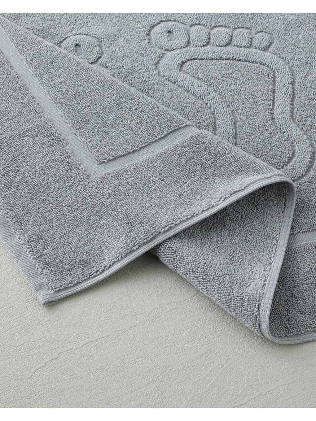 Soft Step Pamuk Ayak Havlusu 50x70 cm Gri-1