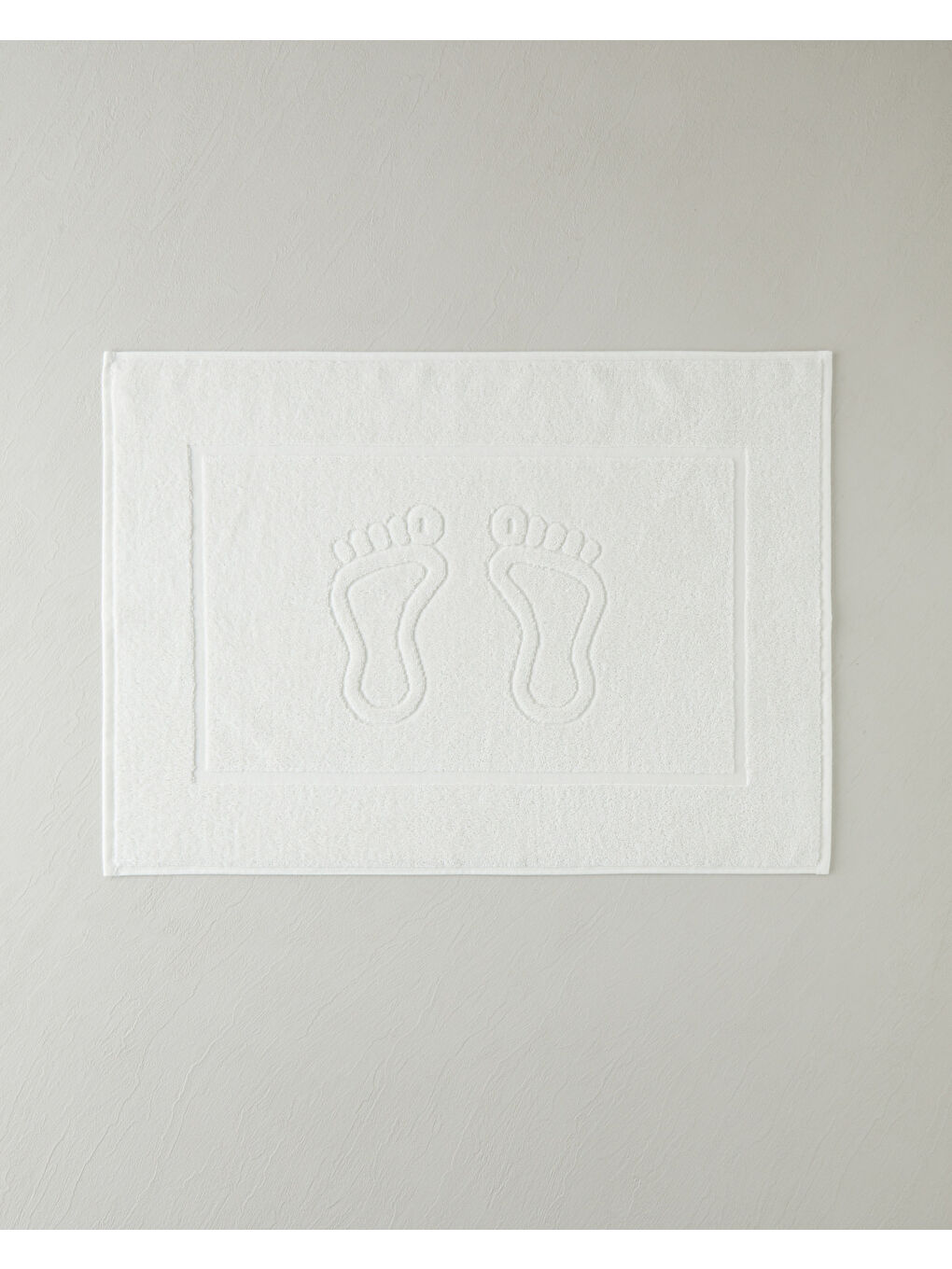 Soft Step Pamuk Ayak Havlusu 50x70 cm Beyaz