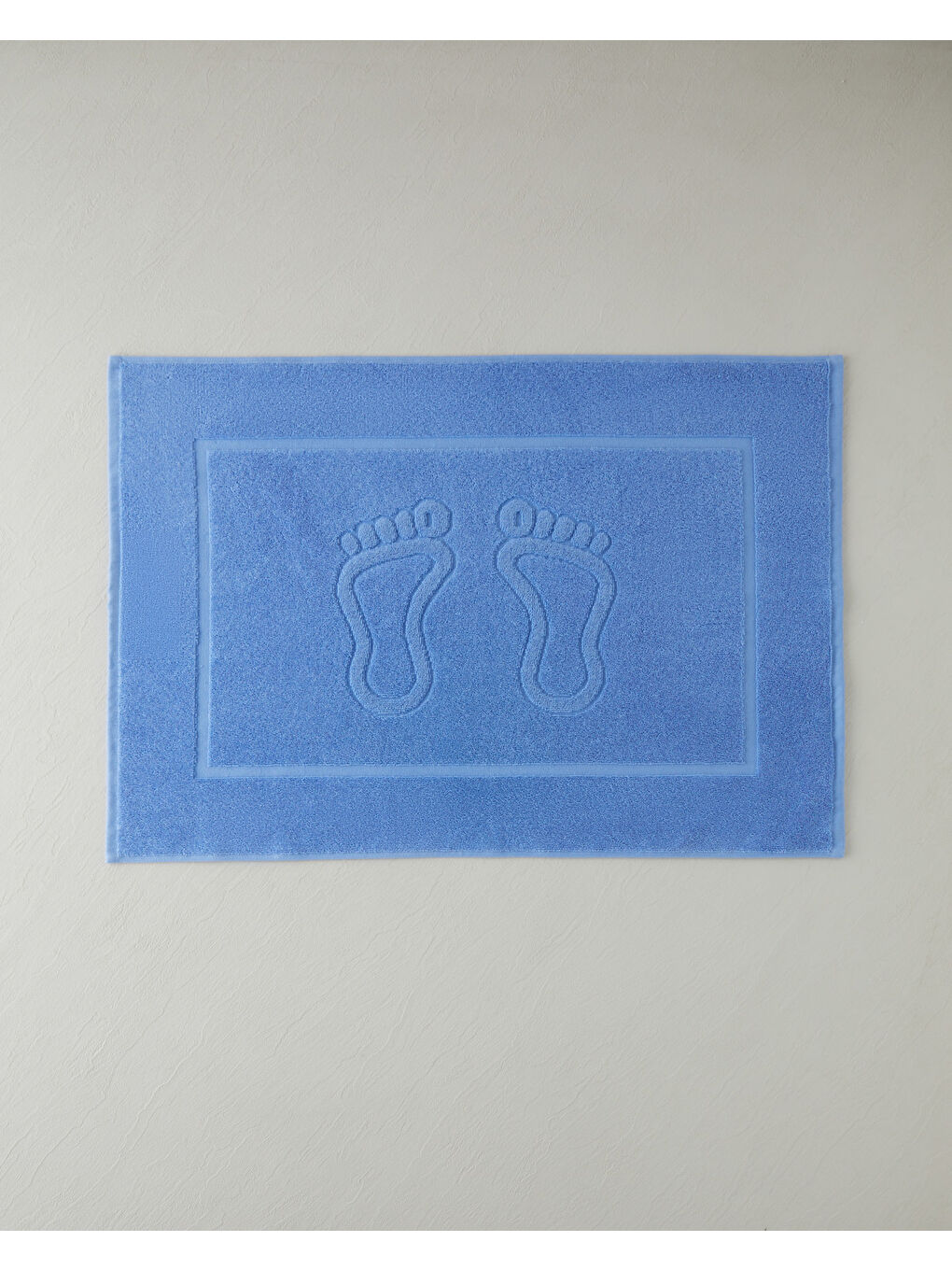 Soft Step Pamuk Ayak Havlusu 50x70 cm Mavi