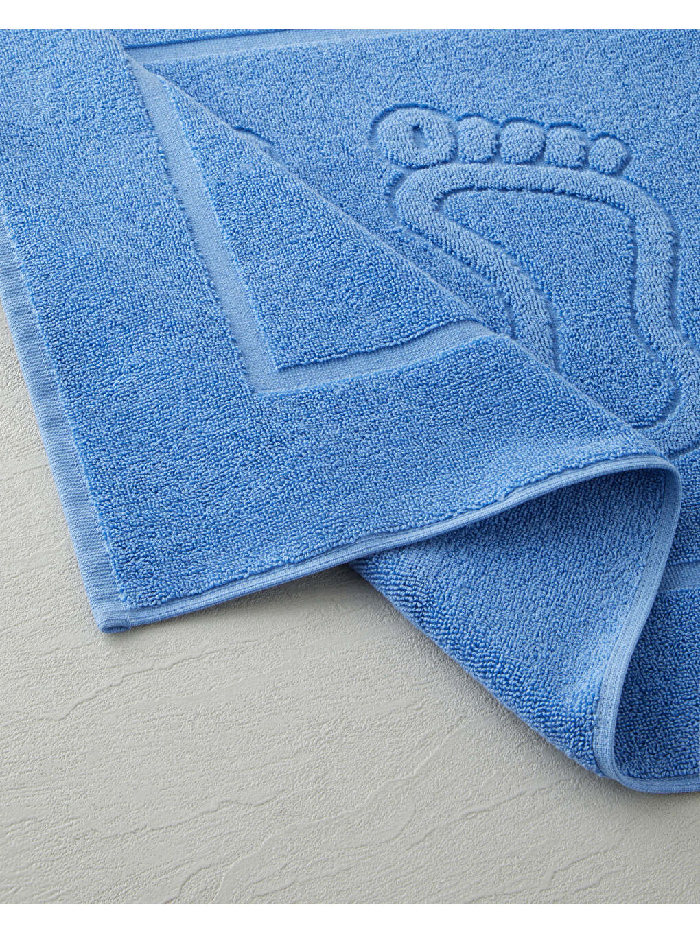 Soft Step Pamuk Ayak Havlusu 50x70 cm Mavi-1