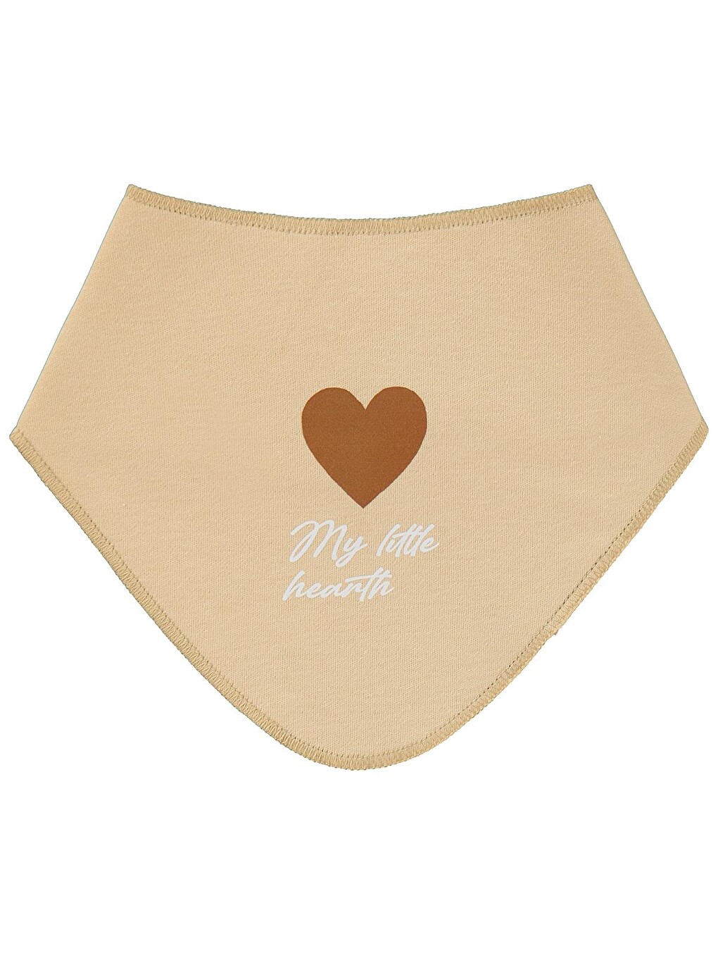 Baby Kalp Empirme Mama Önlüğü - Pudra-2