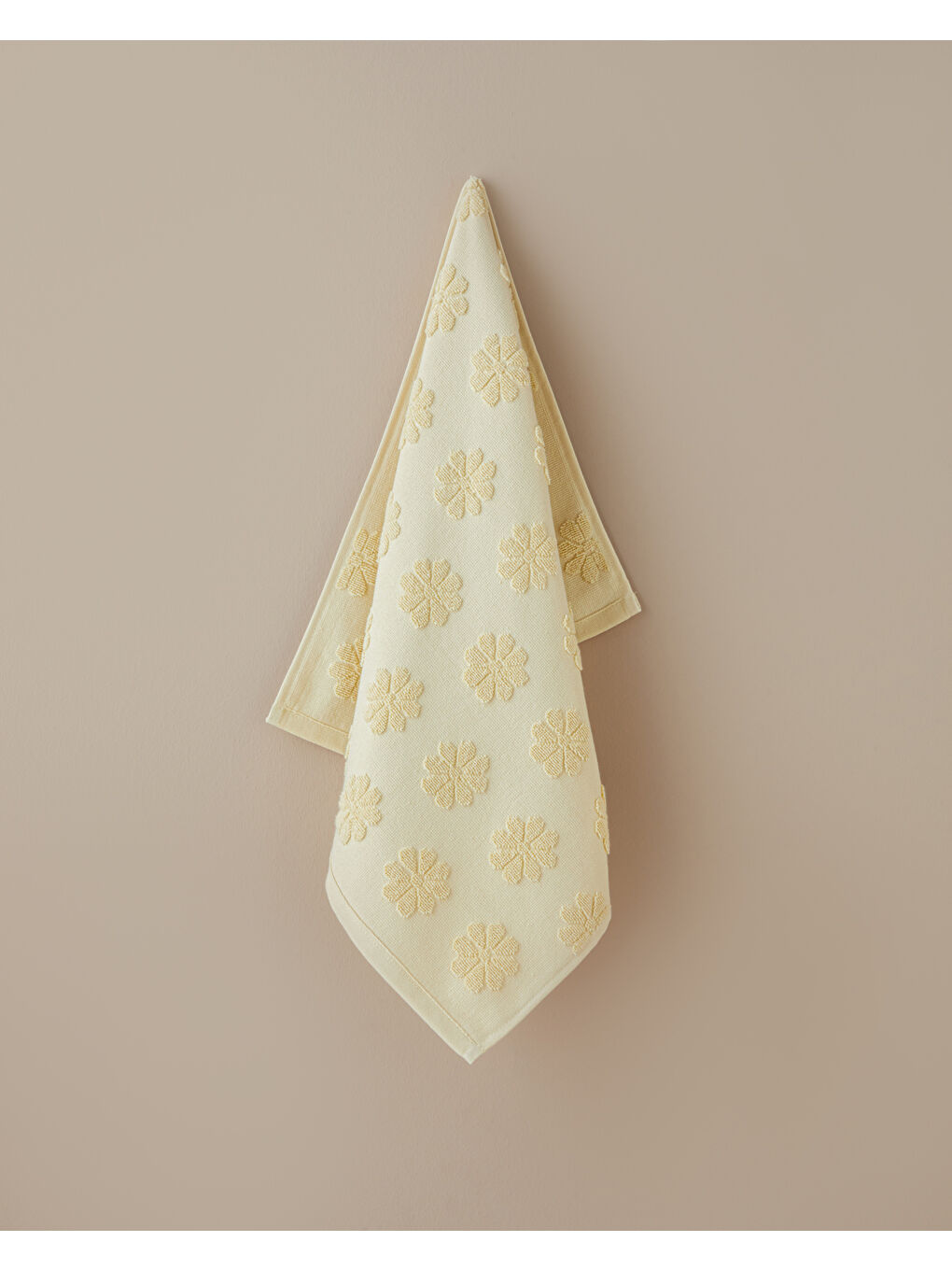 Calm Daisy Pamuk Yüz Havlusu 50x80 cm Sarı