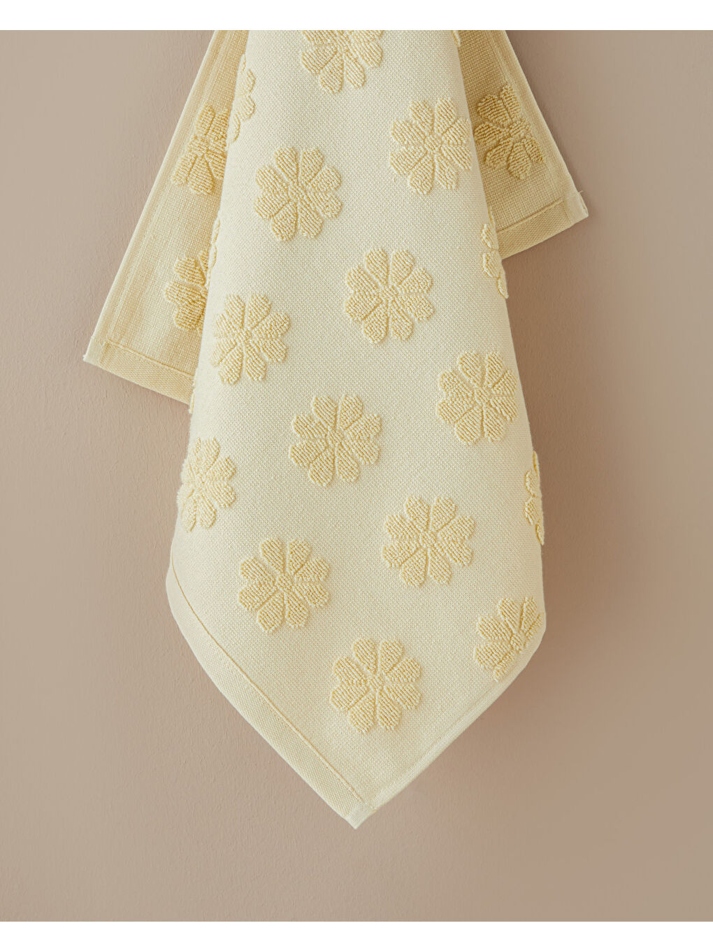 Calm Daisy Pamuk Yüz Havlusu 50x80 cm Sarı-1