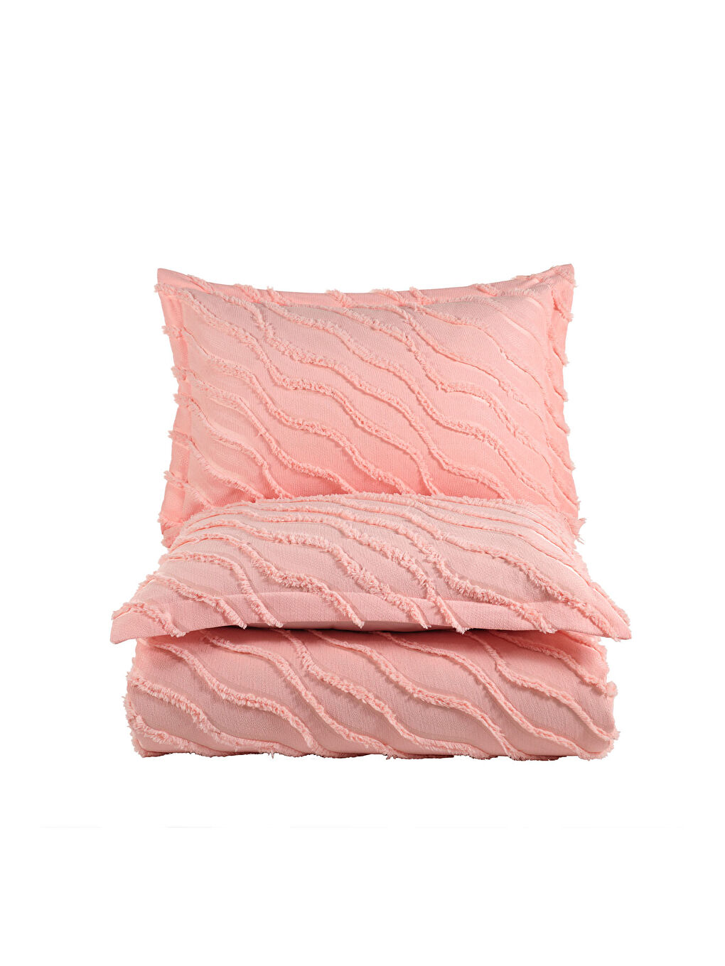 Pembe Verona Yatak Örtüsü Tek Kişilik (180x240 cm) Somon-3