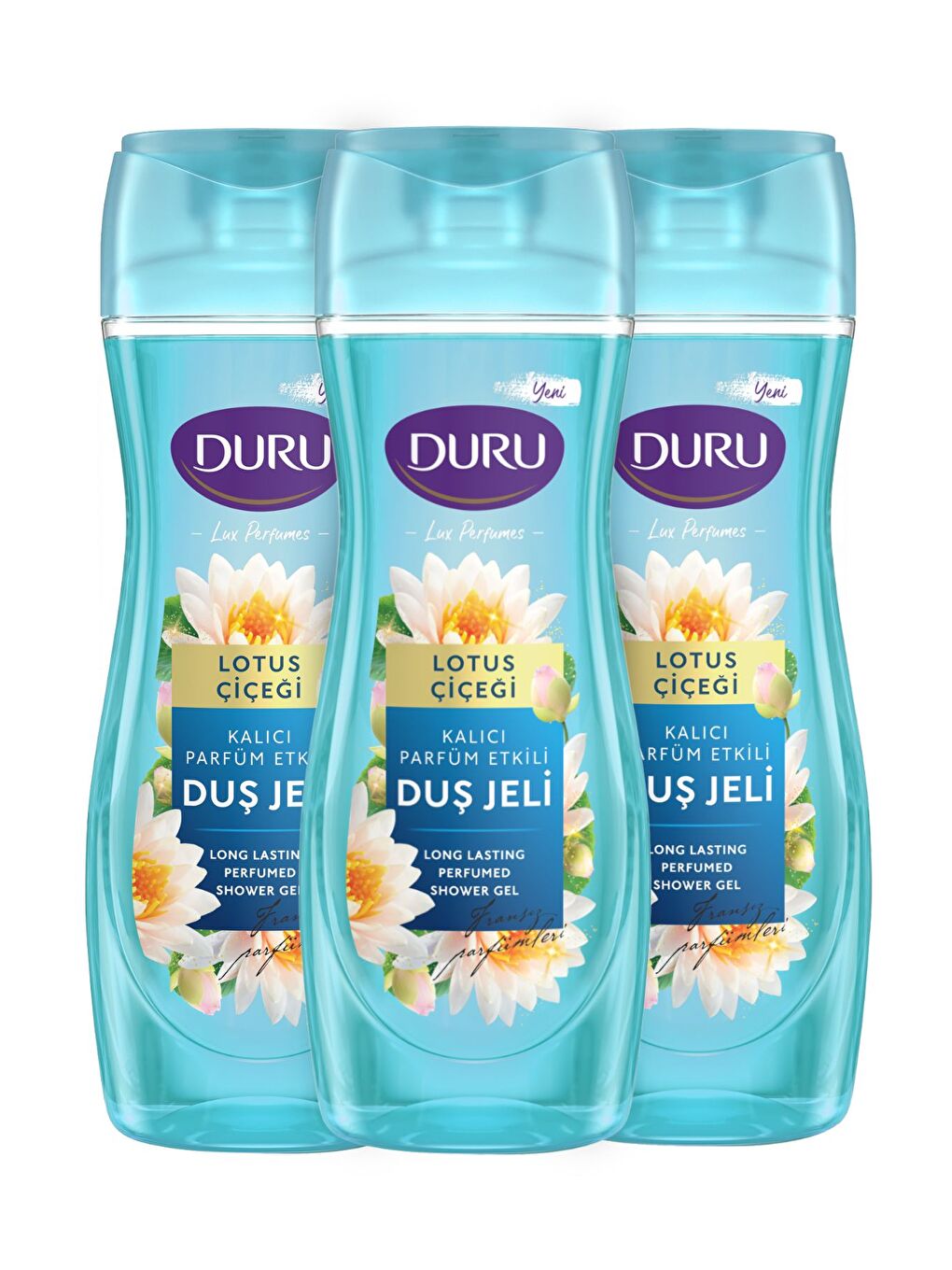 Duru Beyaz Lüx Perfumes Lotus Çiçeği Duş Jeli 3x450ml