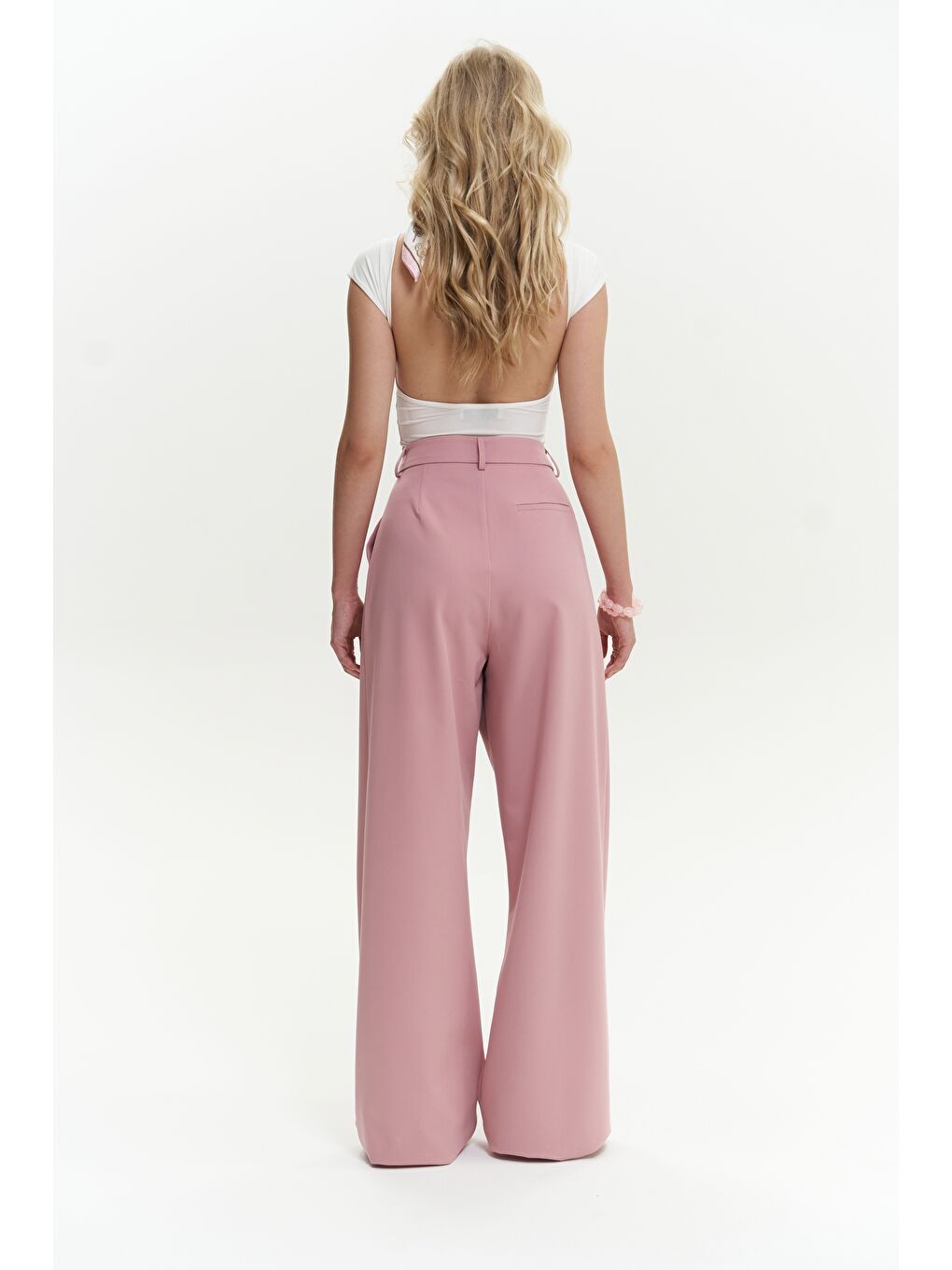 Mai Collection Kaylee Pembe Palazzo Pantolon - 2