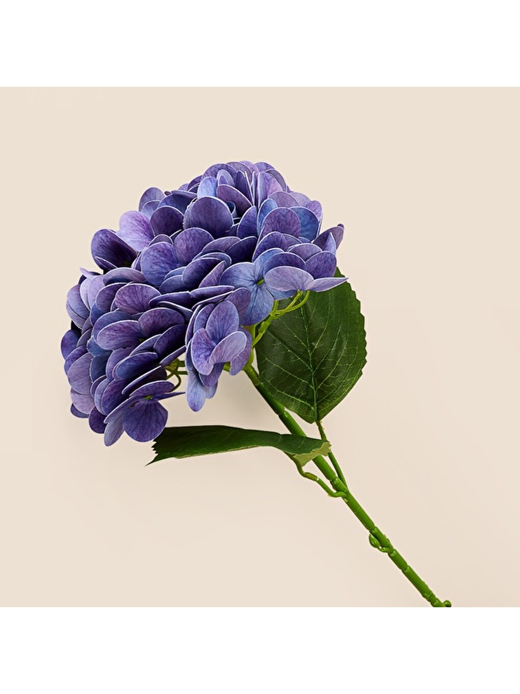 Deco Ortanca Yapay Dal Çiçek - Mor - 66 cm-1