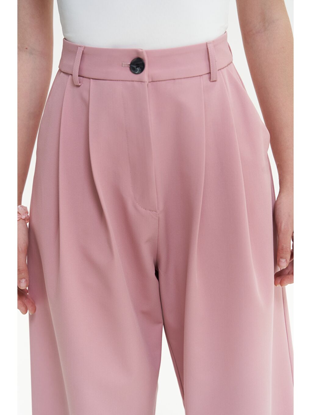 Mai Collection Kaylee Pembe Palazzo Pantolon - 5