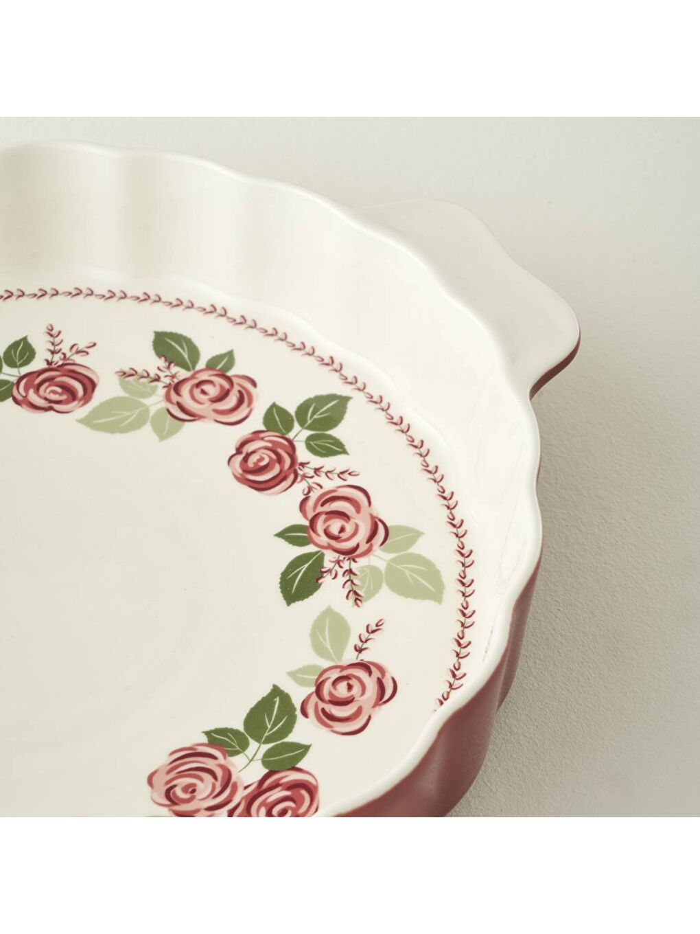 Rose Porselen Fırın Kabı Pembe (33x29x6 cm)-1