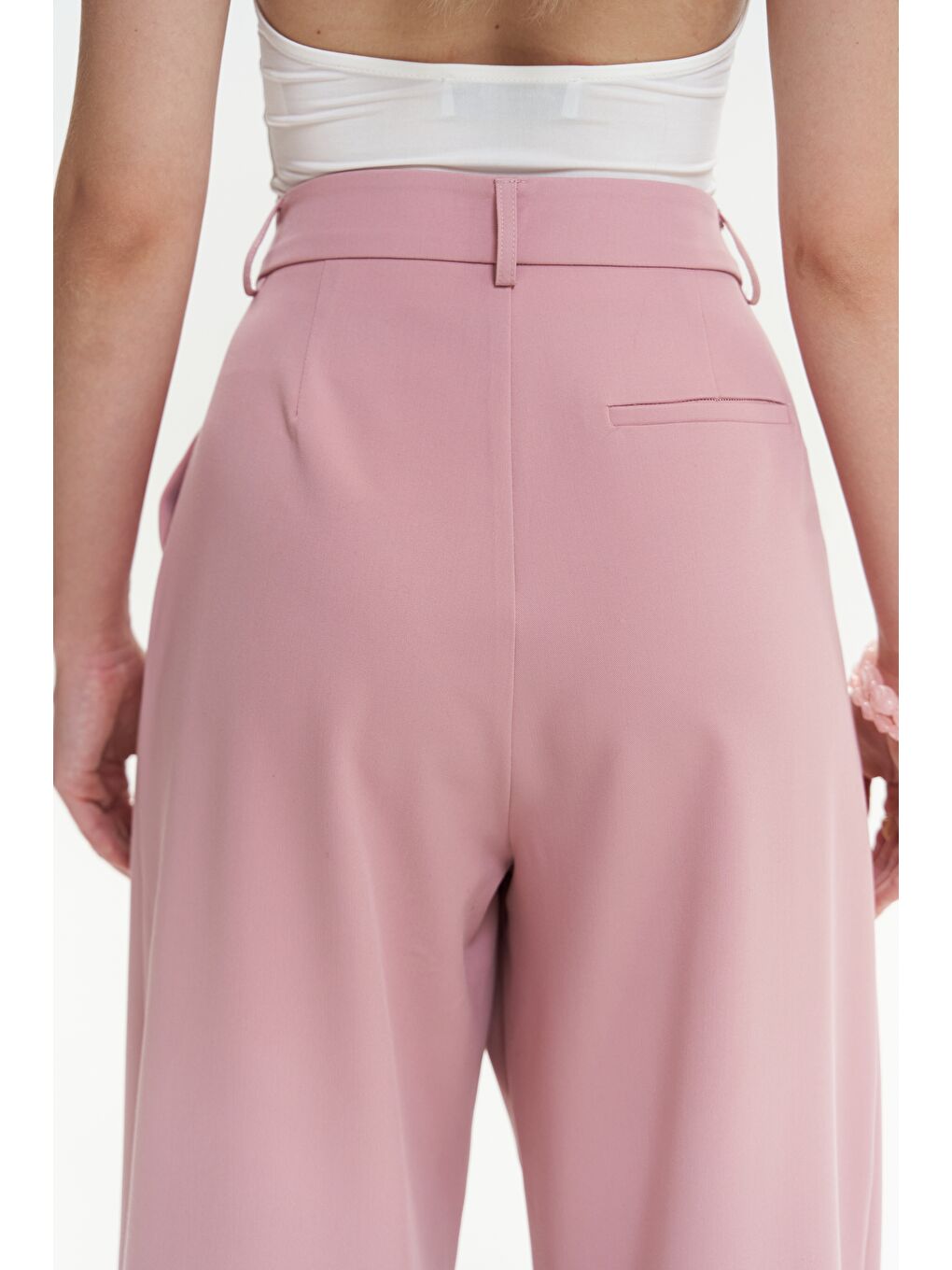 Mai Collection Kaylee Pembe Palazzo Pantolon - 7