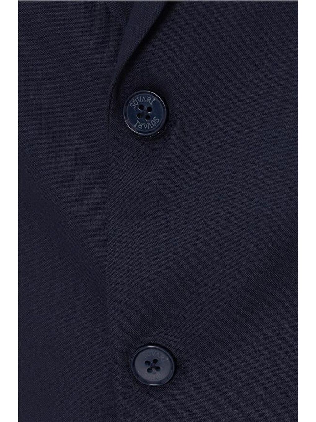 Lacivert Regular Düz Mono Yaka 6 Drop Takım Elbise-2