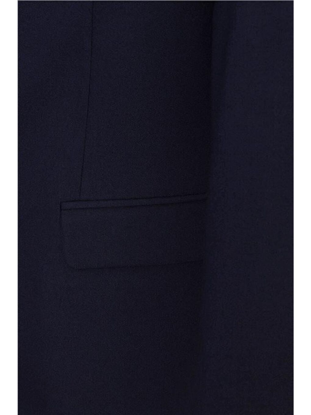 Lacivert Regular Düz Mono Yaka 6 Drop Takım Elbise-3