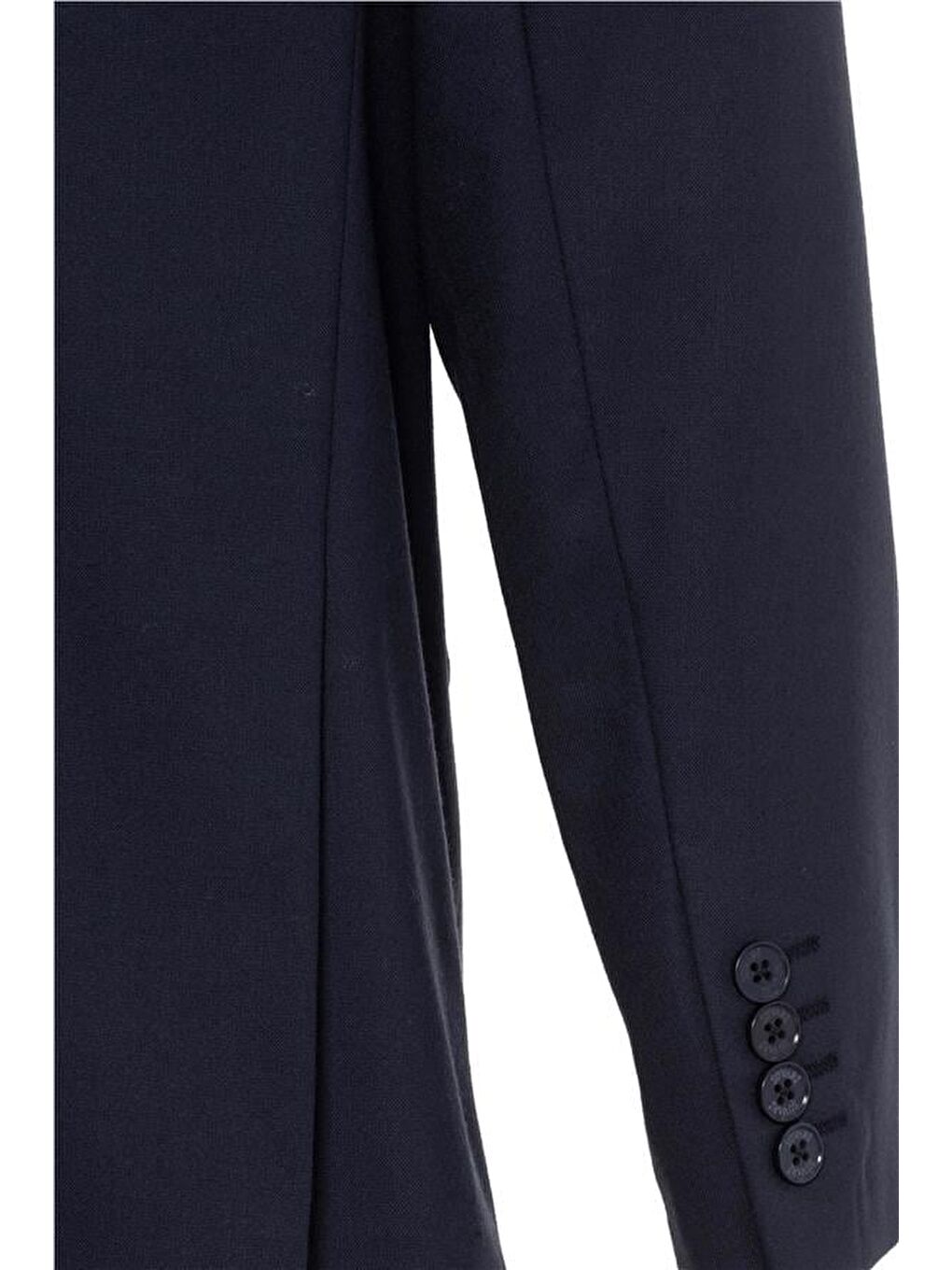 Lacivert Regular Düz Mono Yaka 6 Drop Takım Elbise-4