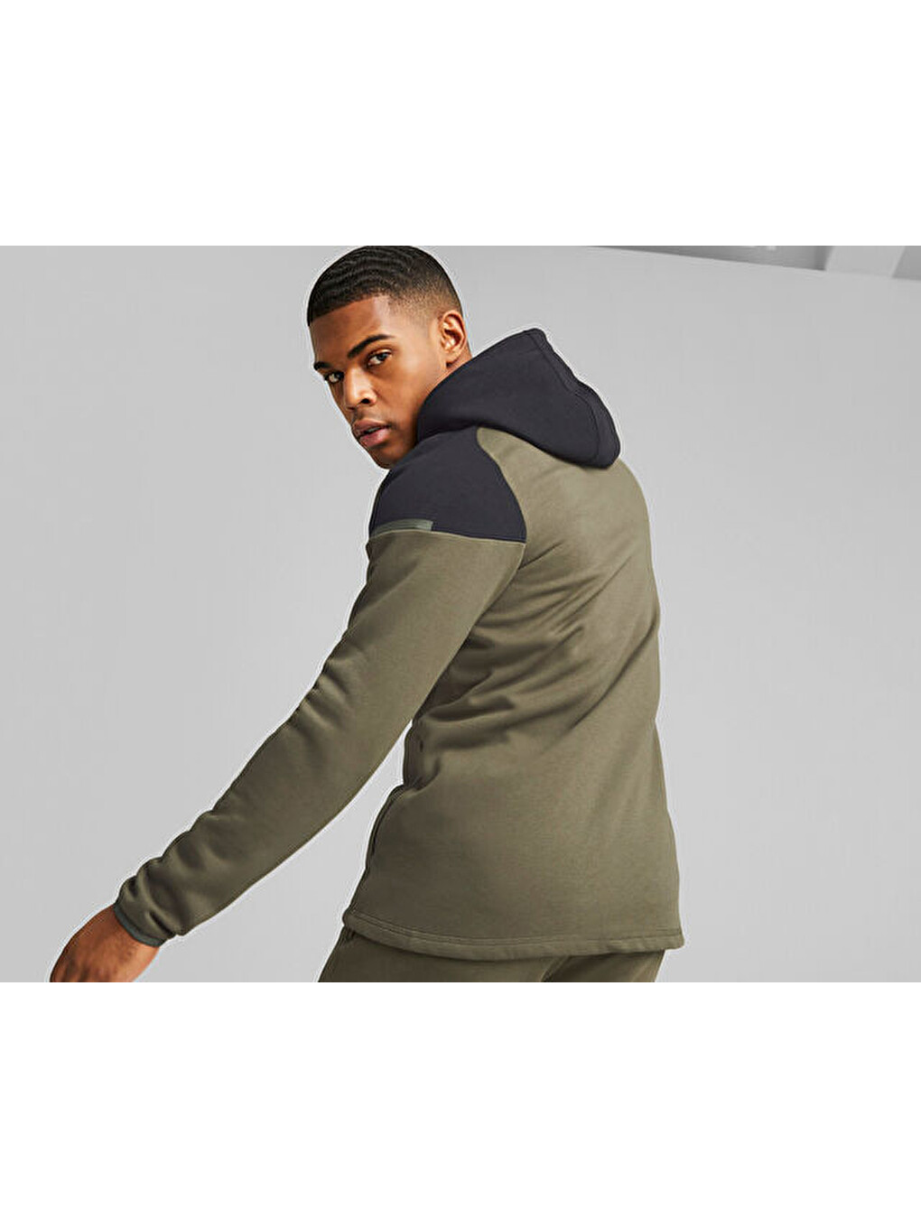 Teamcup Casuals Hooded Jkt Erkek Futbol Ceketi 65798735 Haki-3