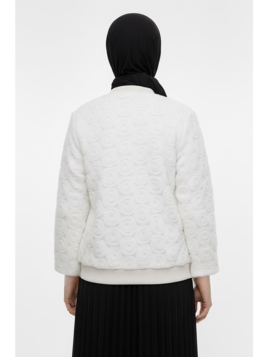 Güllü Tül Mont Beyaz - 28026-BEYAZ-2