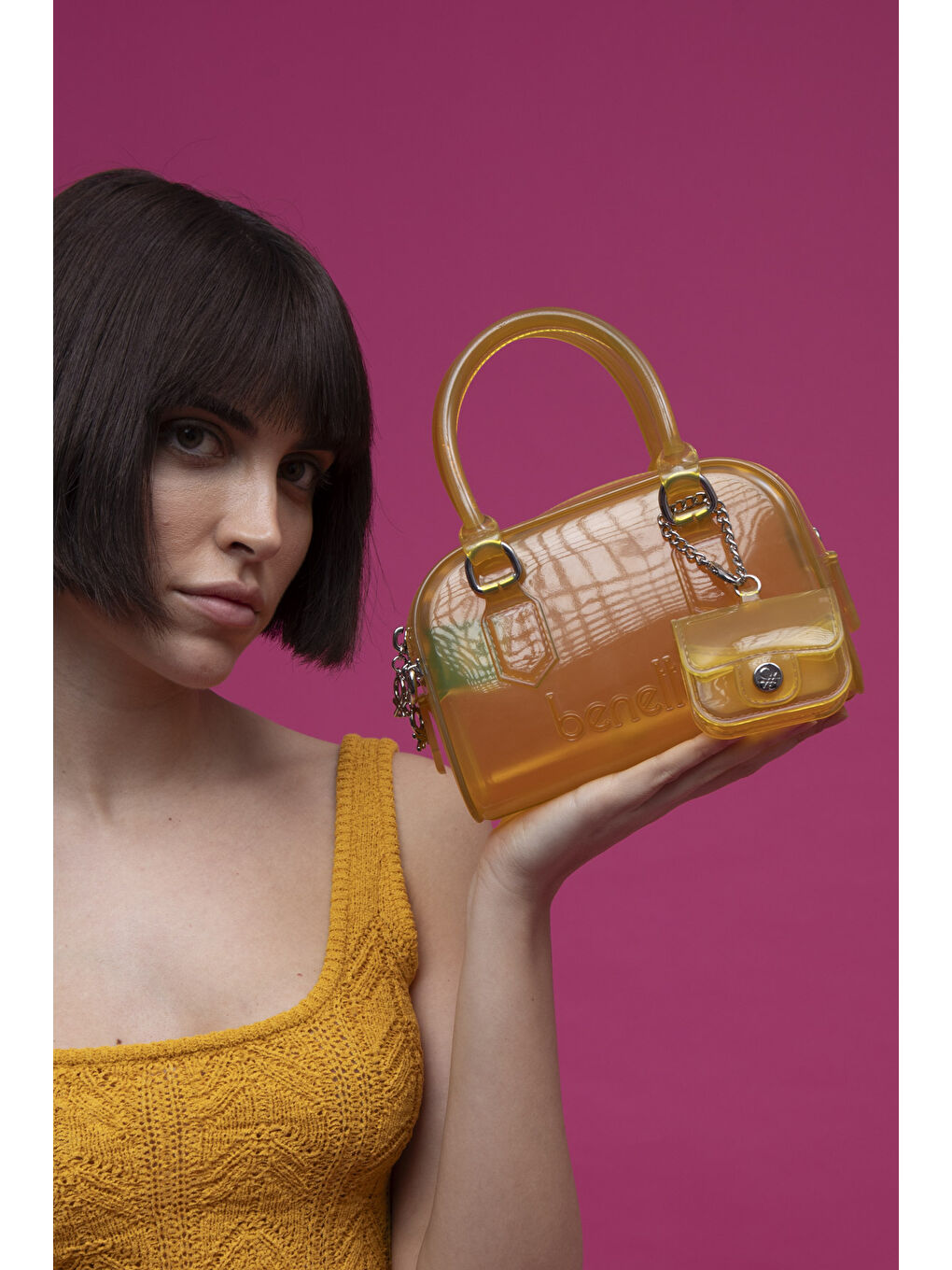 Sarı Kadin El Çantasi Sari BNT1452-2