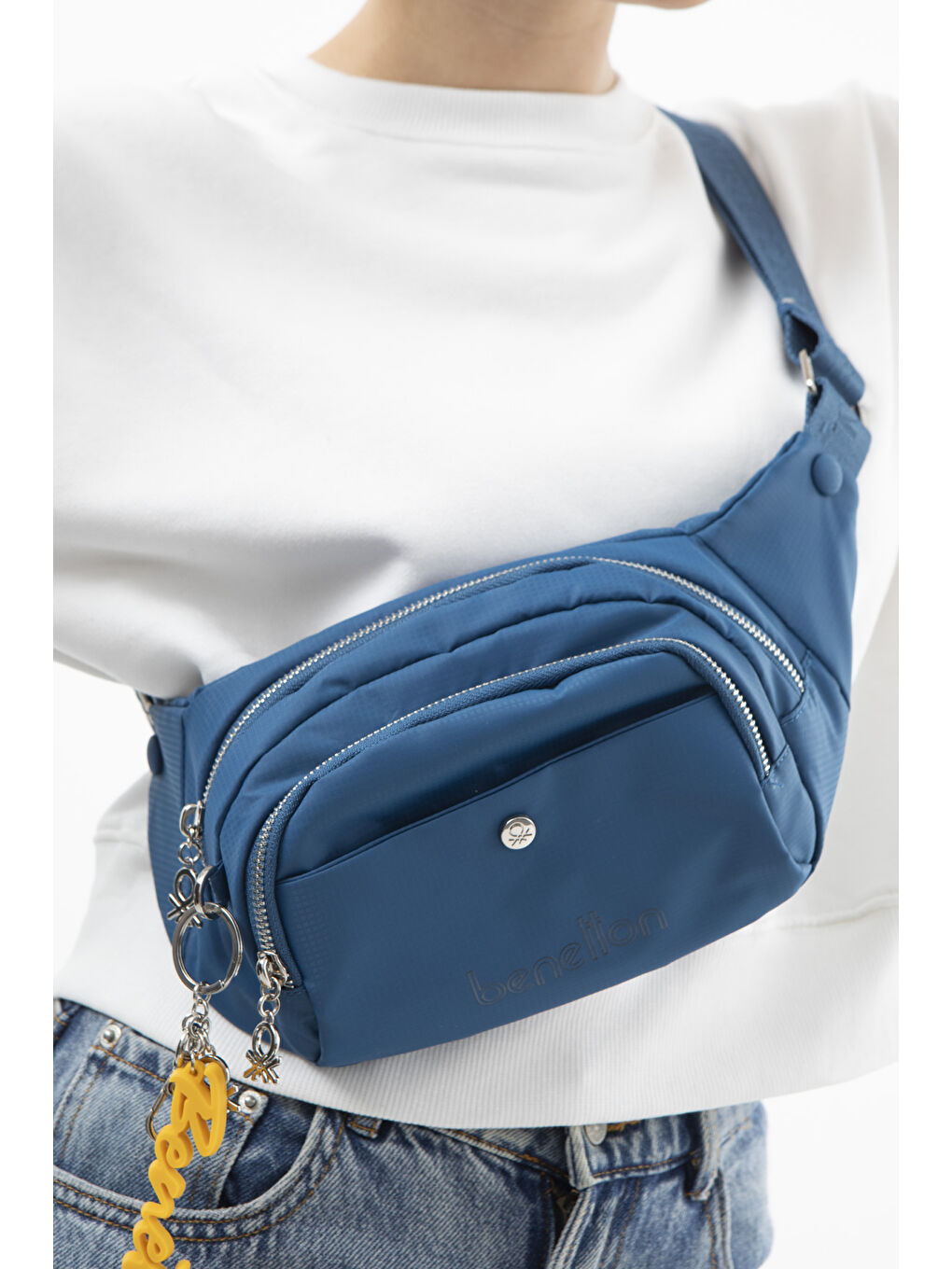 Kadin Bel Çantasi Mavi BNT1456-1